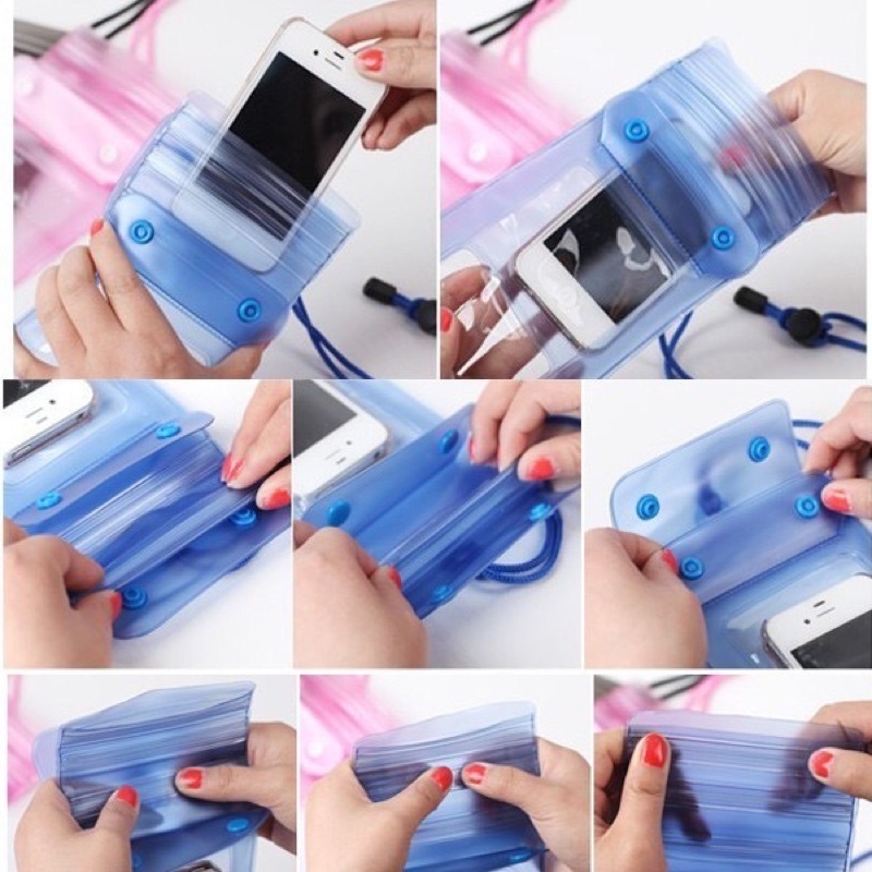 Waterproof HP / Pelindung Hp Anti Air Warna Ungu