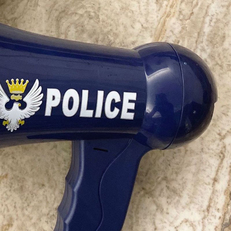 Mary Portable Megaphone Mainan Musik Pengubah Suara Siren Suara Untuk Polisi Pretend Toy Kelas Keluarga Properti Aktivitas Anak Laki-Laki