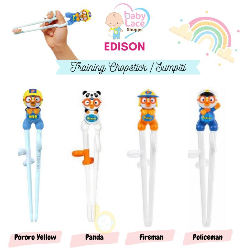 Edison Chopstick Pororo Sumpit Anak Shopee Indonesia