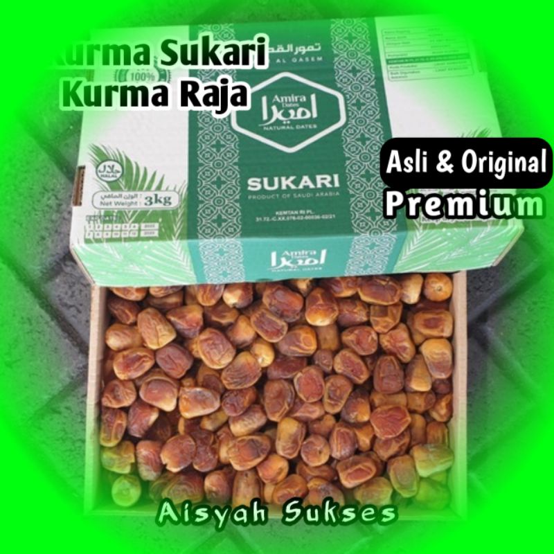 

Kurma Sukari Kualitas Premium Superfood Kurma Sukari Kurma Raja 3 kg
