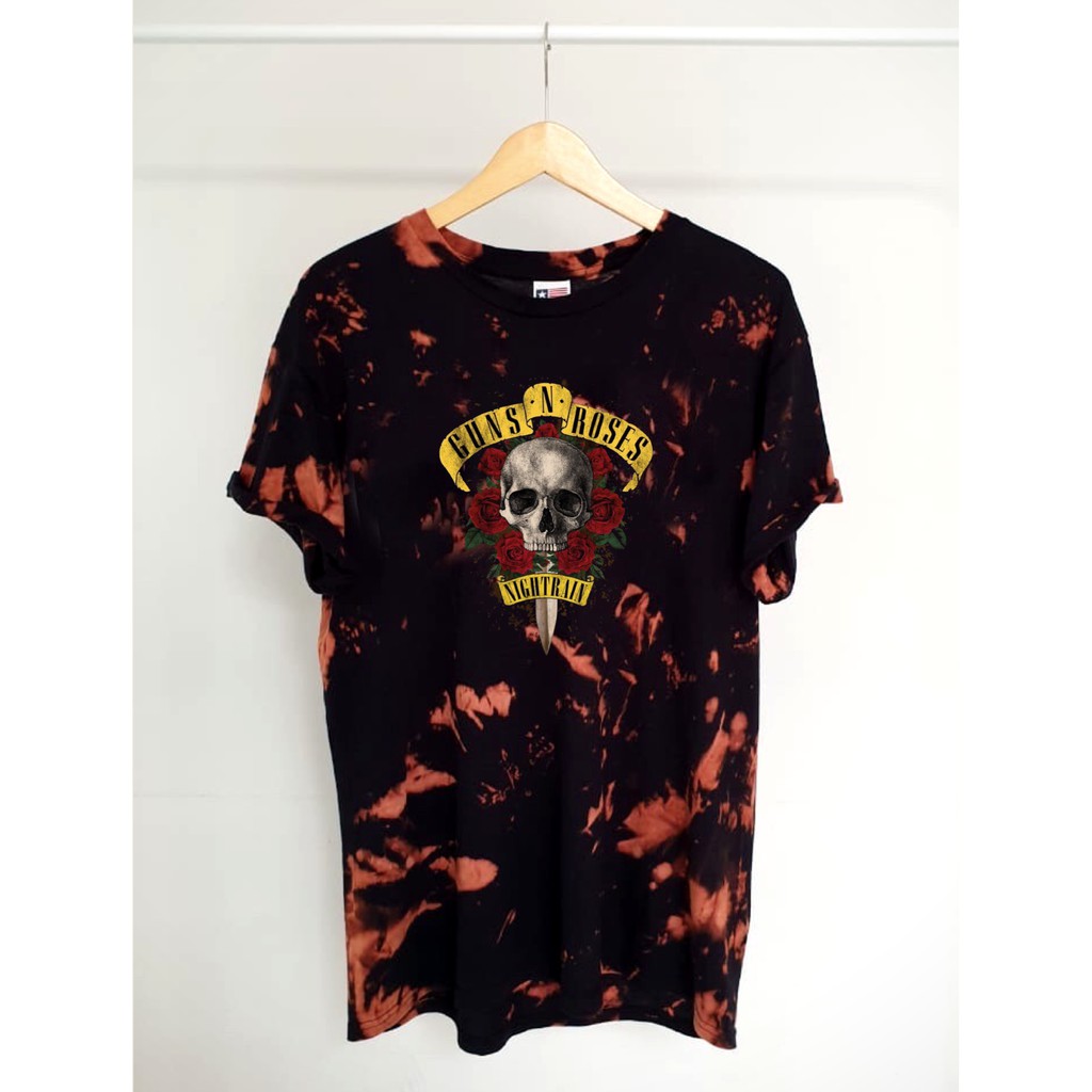 Kaos Tie Dye / Tie Dye Shirt GnR Nirvana Metallica