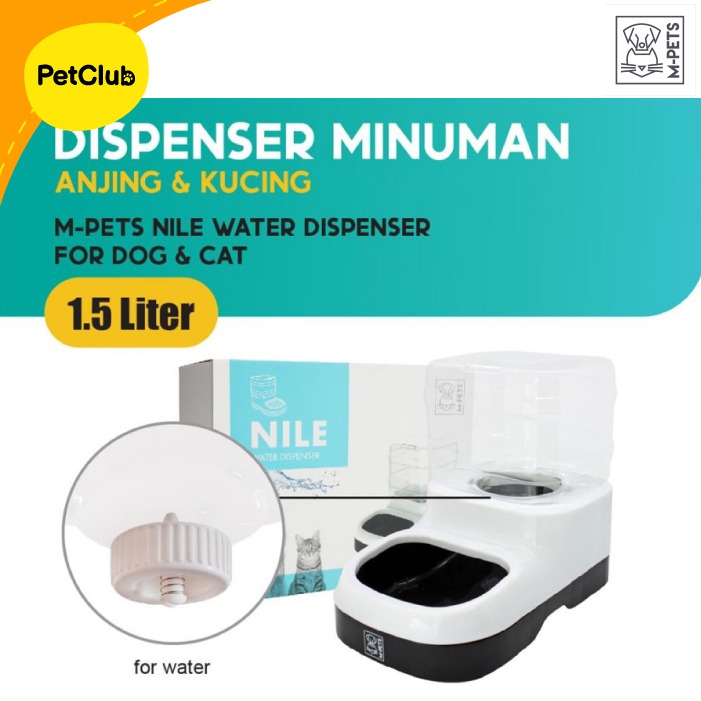 M-Pets Nile Water Dispenser 1,5 Liter / Tempat Minum Anjing Kucing