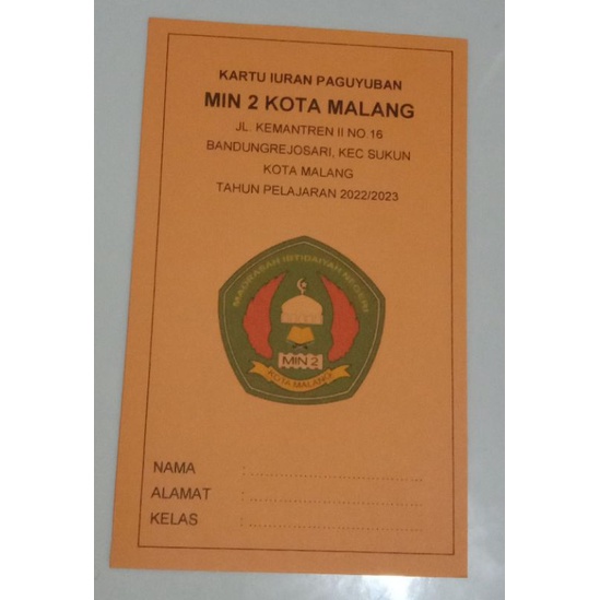 

Membuat KARTU IURAN SPP, Kartu iuran paguyuban, kartu Iuran RT