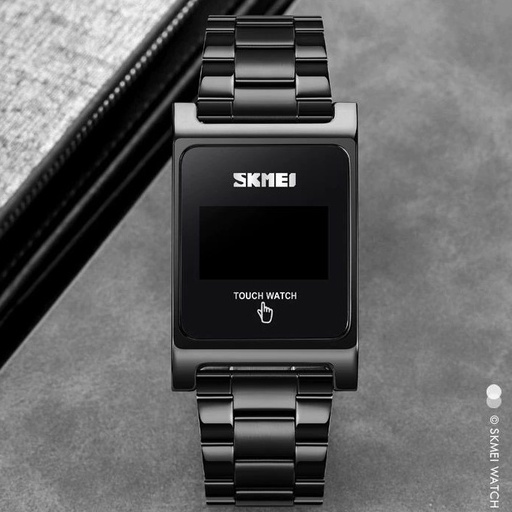 SKMEI 1869 Jam Tangan Pria Digital Sport Watch Touch Screen LED Display Stainless Steel WATCHKITE WKOS