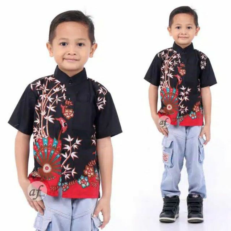 PROMO BATIK COUPLE KELUARGA SARIMBIT sania ruffle batik ori ndoro jowi motif KIPAS-HEM ANAK