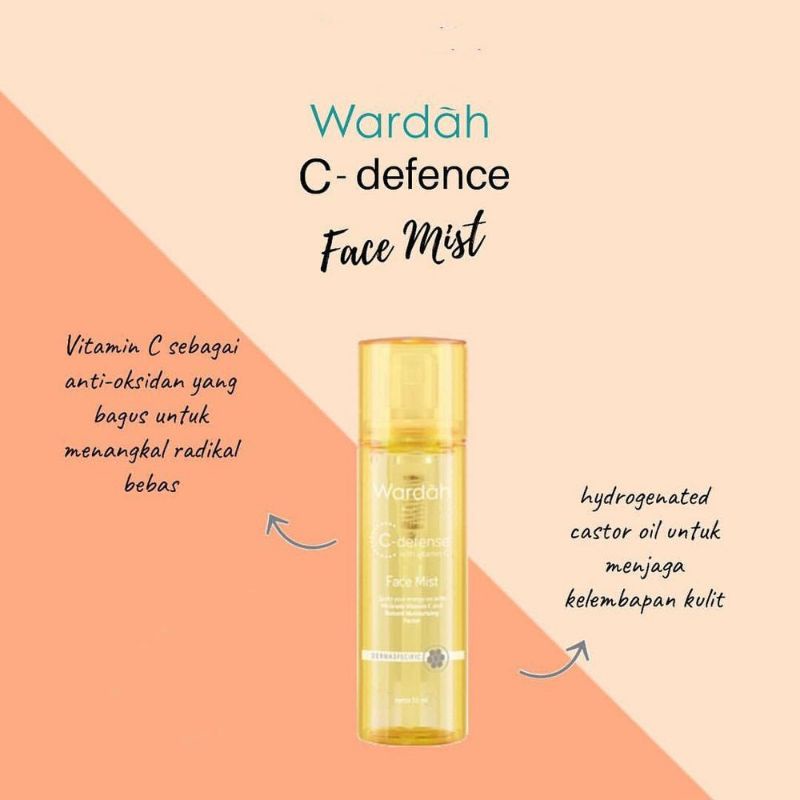 WARDAH C Defense DD / Energizing Creamy Wash / Serum / Face Mist