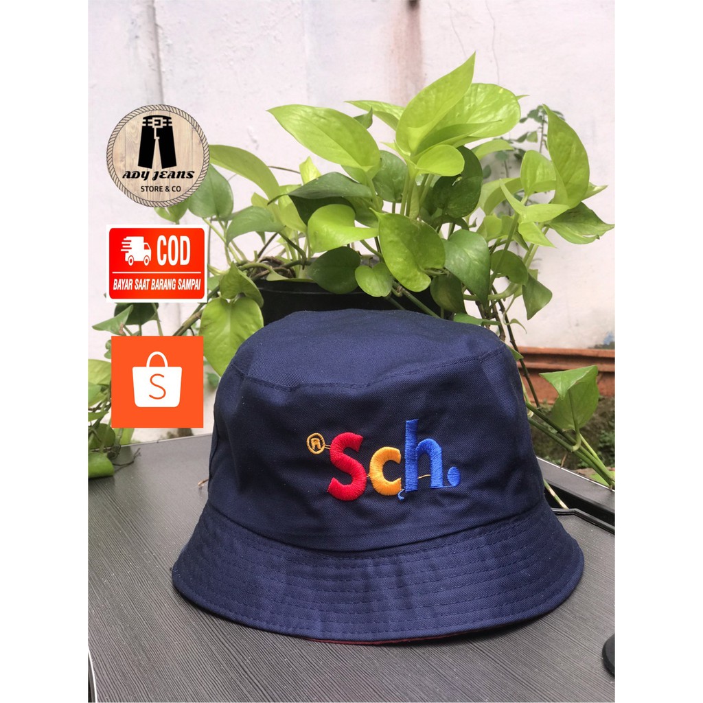 Topi Distro Bucket Bordir RSCH Pria / Topi Bucket RSCH Bordir Distro Pria