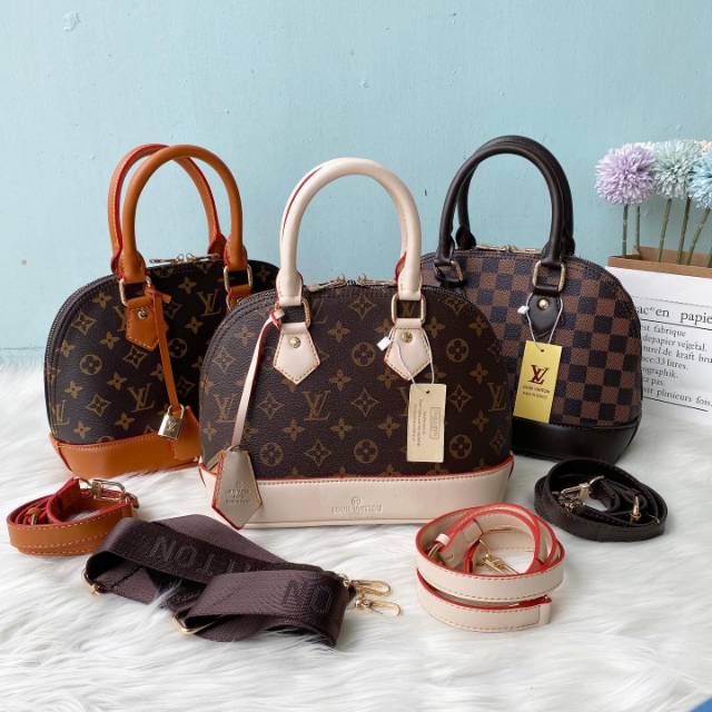 LV Alma Double Stap Free Box Full Embos