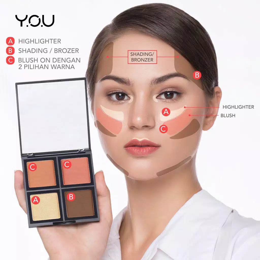 Makeup Palette ,Kosmetik Palette Y.O.U ON THE MAKEUP PALLETE