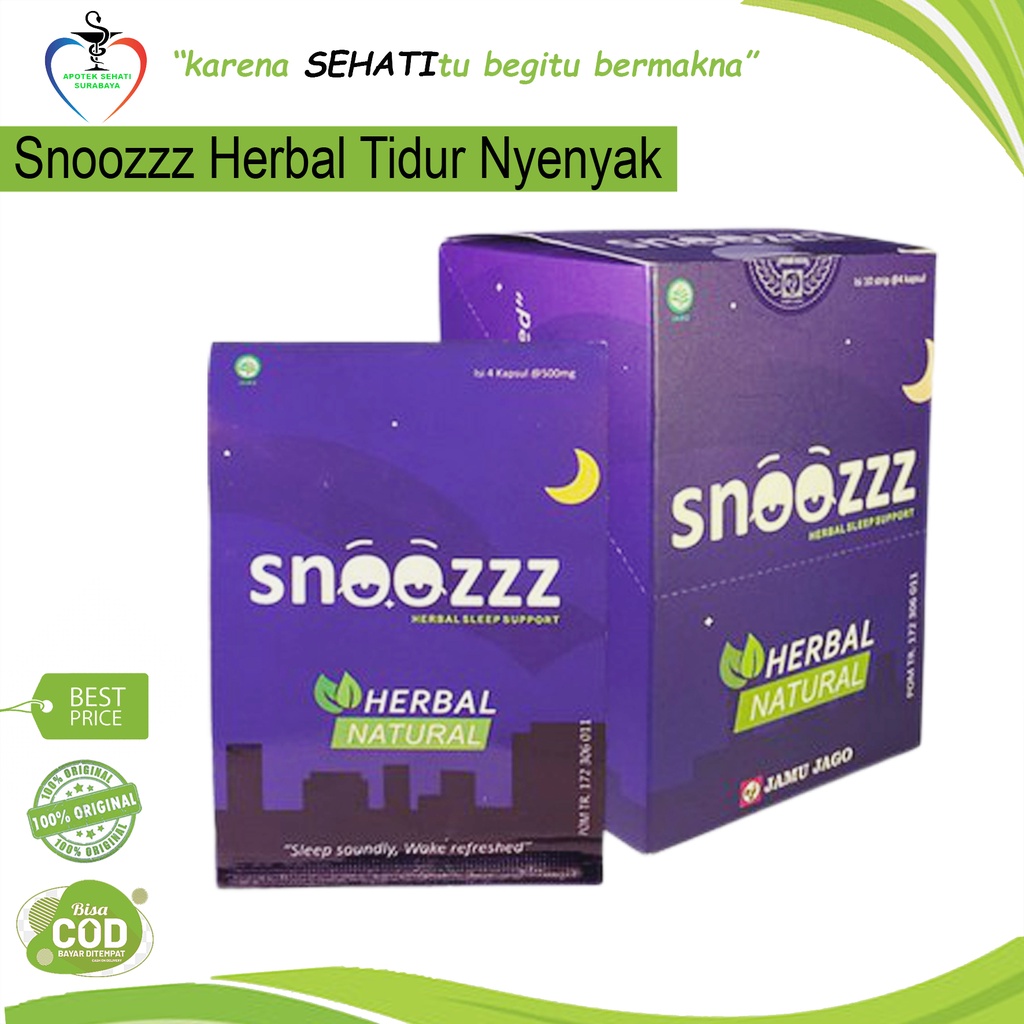 Jamu Jago Snoozzz (Snozz) Herbal Obat Herbal Untuk Insomnia