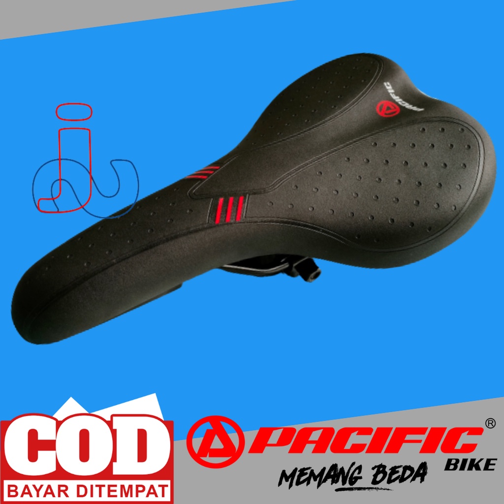 Sadel/Jok Sepeda Gunung Pacific SPH-120 Jok Sepeda MTB, BMX, Lipat, Fixie Sadel Sepeda Termuarah Sadel Pacific Murah jok Sepeda Murah Jok Sepeda Gunung 20&quot;-29&quot;