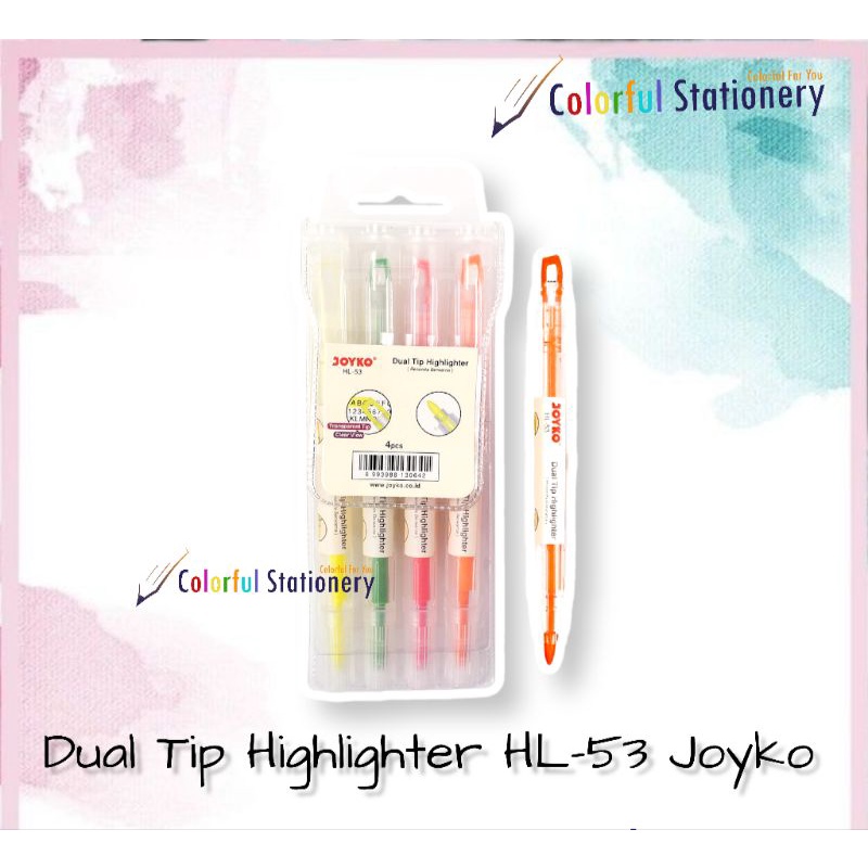 

Dual Tip Highlighter/Penanda HL-53 Joyko