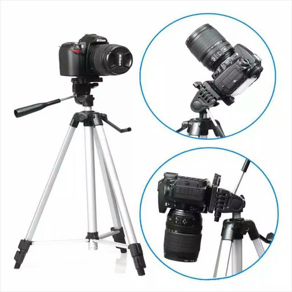 (JC) TRIPOD 1 METER HOLDER U WEIFENG WT 3110A FULL SILVER -3120A FULL BLACK PRODUK KITA SESUAI DI GAMBAR