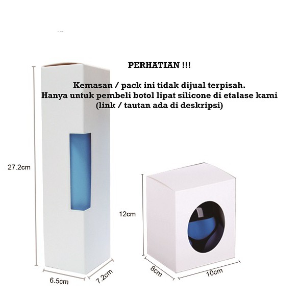 

Kardus / mini pack / kemasan khusus untuk botol lipat