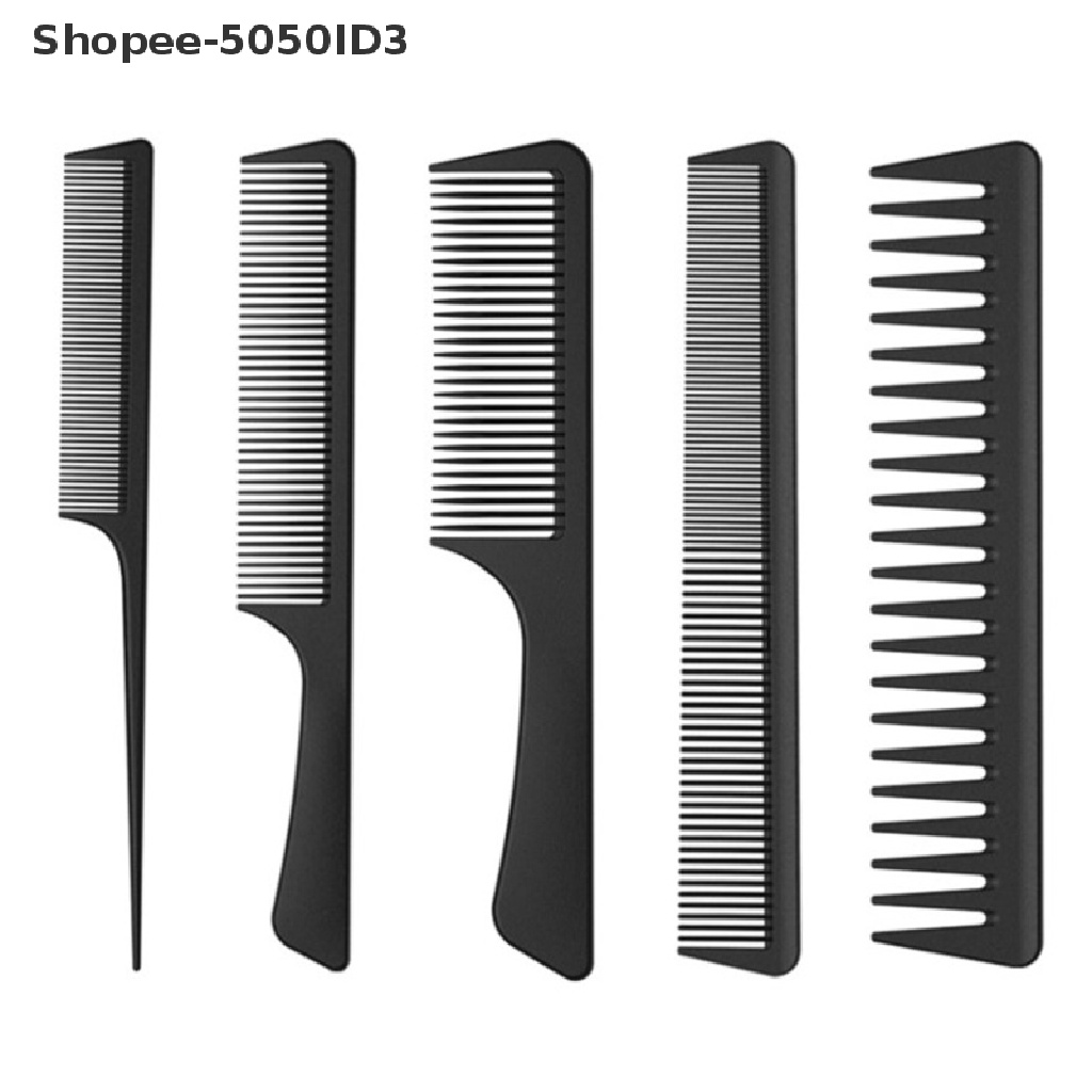 Set Sisir Rambut Profesional Bahan Serat Karbon Untuk Salon