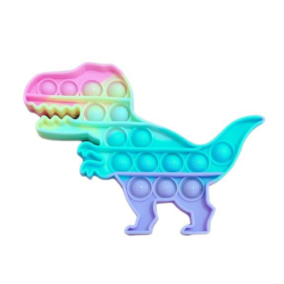 Pop It Fidget Toy Rainbow Mainan Anak Pop it Fidget Toy-12cm Dino