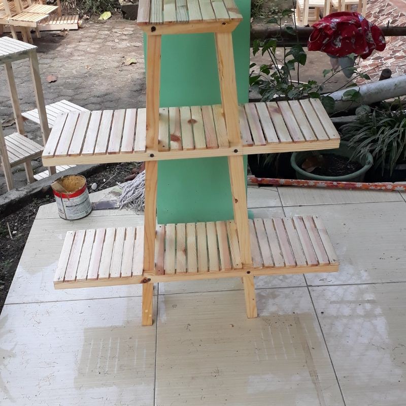 Rak tanaman kayu jati belanda