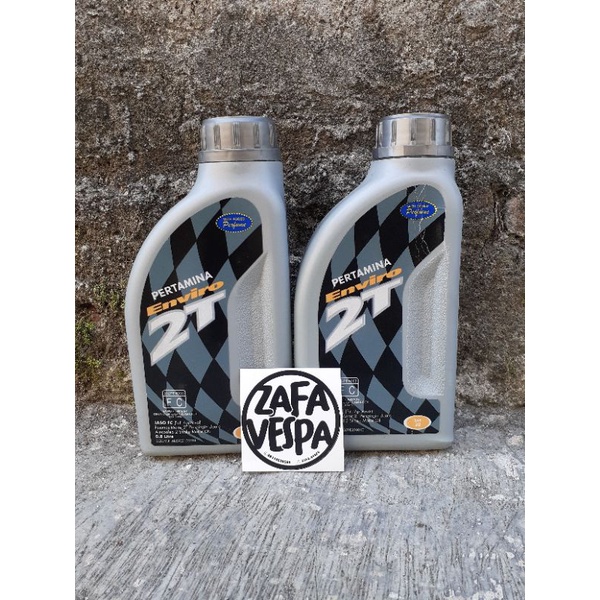 Oli samping Enviro 2T kemasan lama