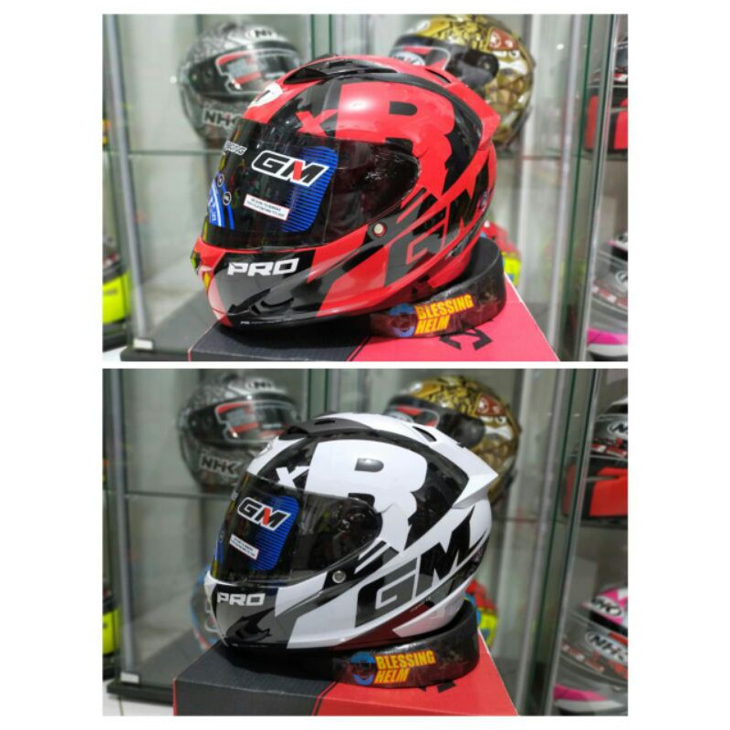 HELM FULL FACE GM RACE PRO ZR 650 DAN TUNER FULL FACE  VISOR DARKSMOKE