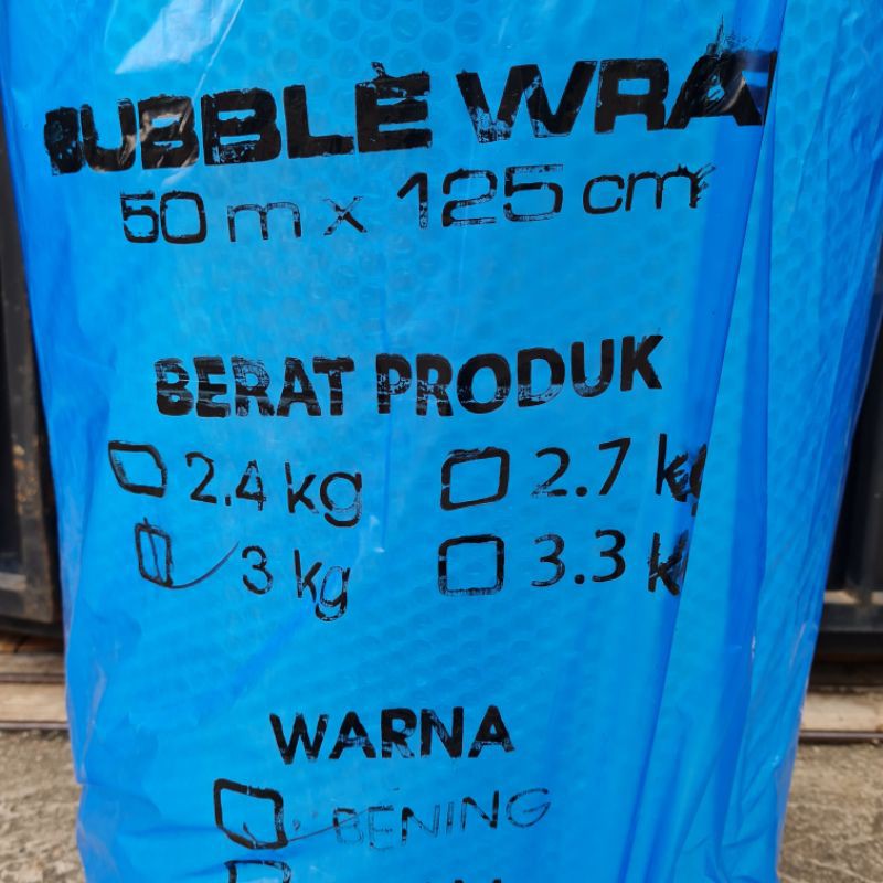 

tAe Bubble Wrap GMP CLEAR 50m x 125cm 3Kg
