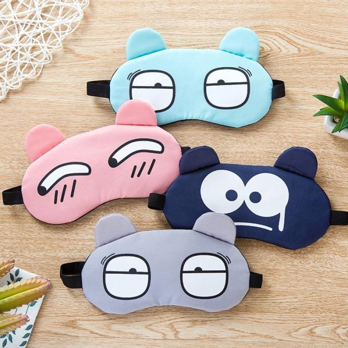 READY COD Penutup Mata Untuk Tidur + Free Ice Gel / Kacamata Tidur Sleep Mask MURAH Kode 246