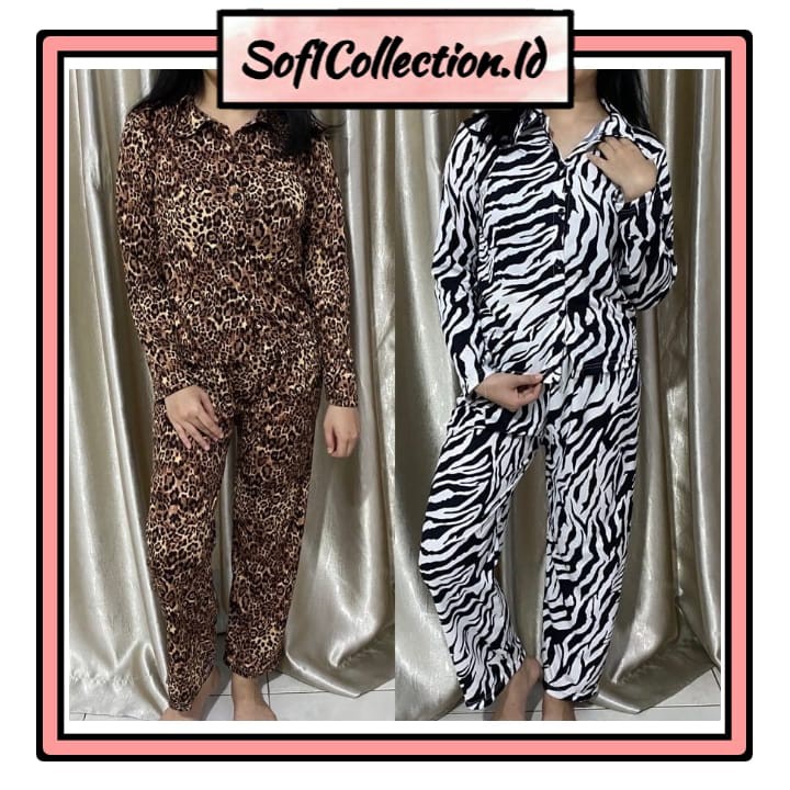 PIYAMA MOTIF / PIYAMA WANITA / PIYAMA ZEBRA / PIYAMA MACAN / BAJU TIDUR