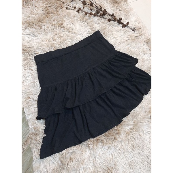 Rok Mini Wanita/ Rok Pendek Polos Hitam/Rok Preloved/ Rok Kekinian Murah/Rok /