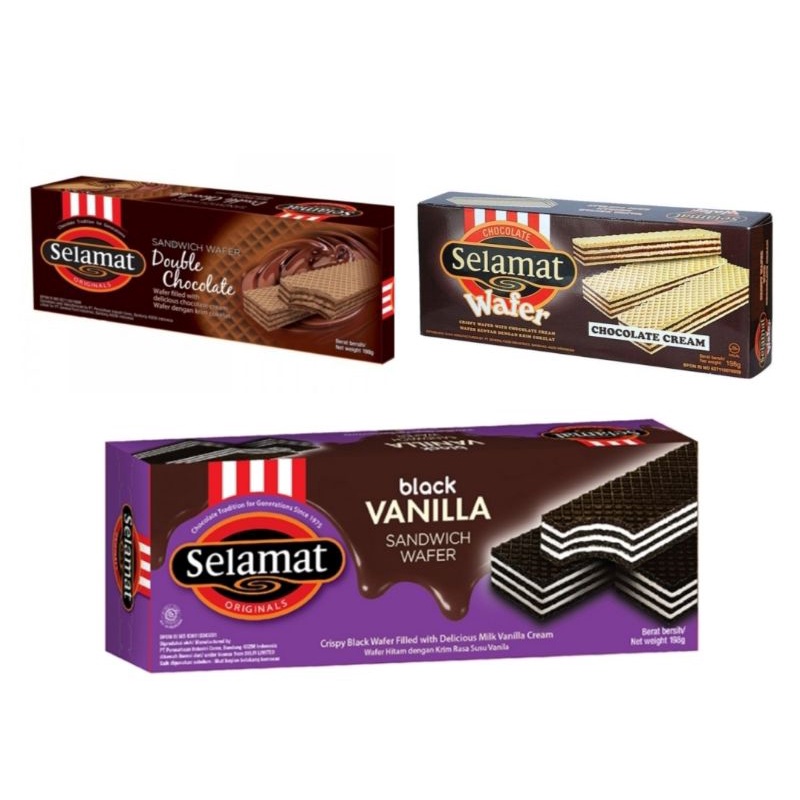 

Wafer Selamat Chocolate Dan Double Chocolate 198 Gram