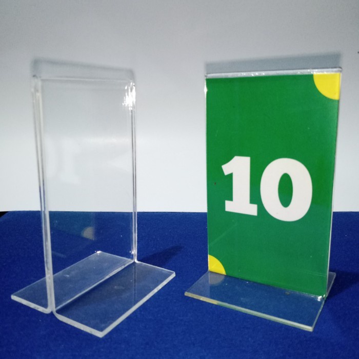 

akrilik nomer meja 10x6 cm