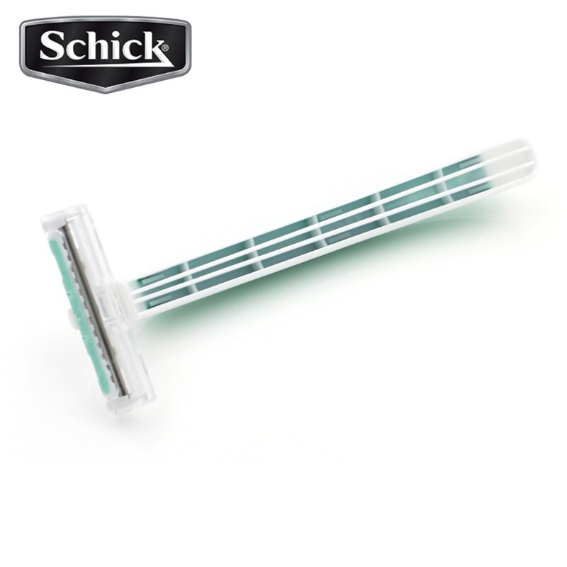 [CS] Cukuran SCHICK Exacta 2 Sensitive 2 + 1 Hijau - Alat Pisau Cukur isi 3