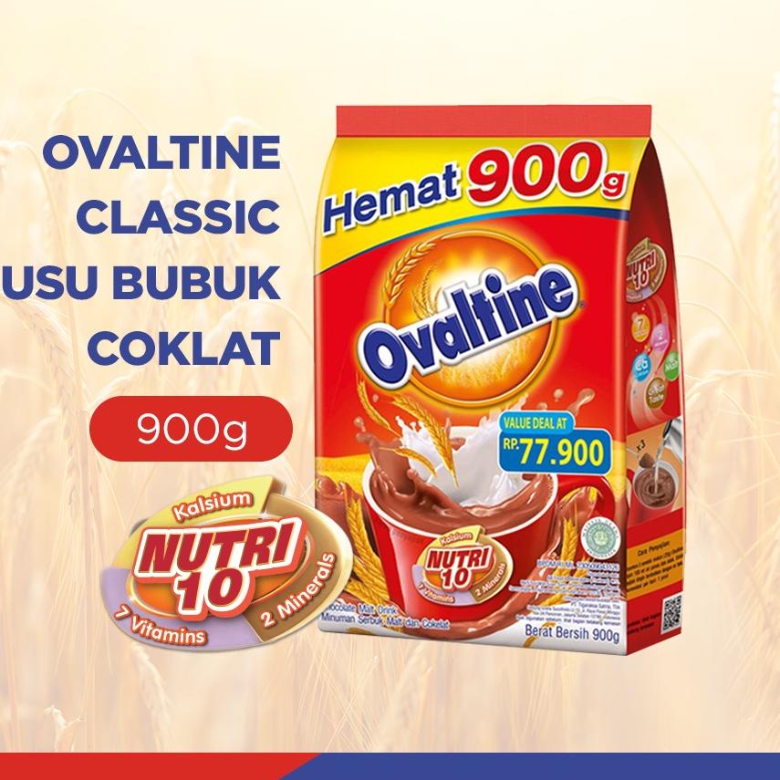 

|12.12| LR088 Ovaltine Classic Susu Bubuk Coklat 900g