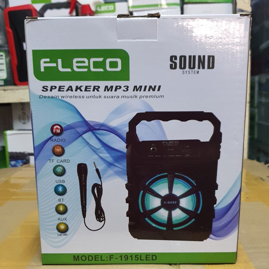 COD SPEAKER BLUETOOTH FLECO F-1915 PLUS MIC KARAOKE X-BASS//SPEAKER KARAOKE//SPEAKER SALON AKTIF X-BASS//SPEAKER WIRELESS