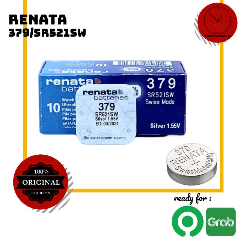 BATERAI RENATA 379 SR521SW / 379 BATTERY BATRE RENATA 521