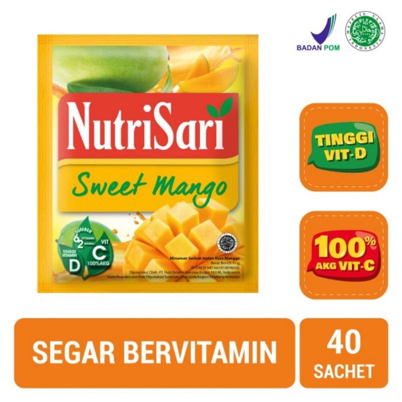 

Nutrisari Sweet Manggo 1 Pack isi 40 Sachet