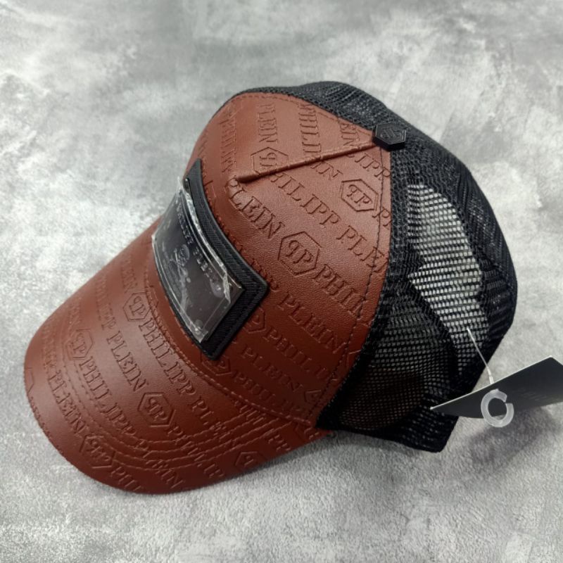 Topi Philip Plain Brown &amp; Black Super Premium Quality