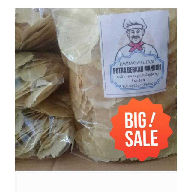 

Emping melinjo asli menes,banten 1500 gr 1,5 kg - POBG1305