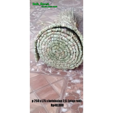 atap ilalang roll / atap ilalang gulung
