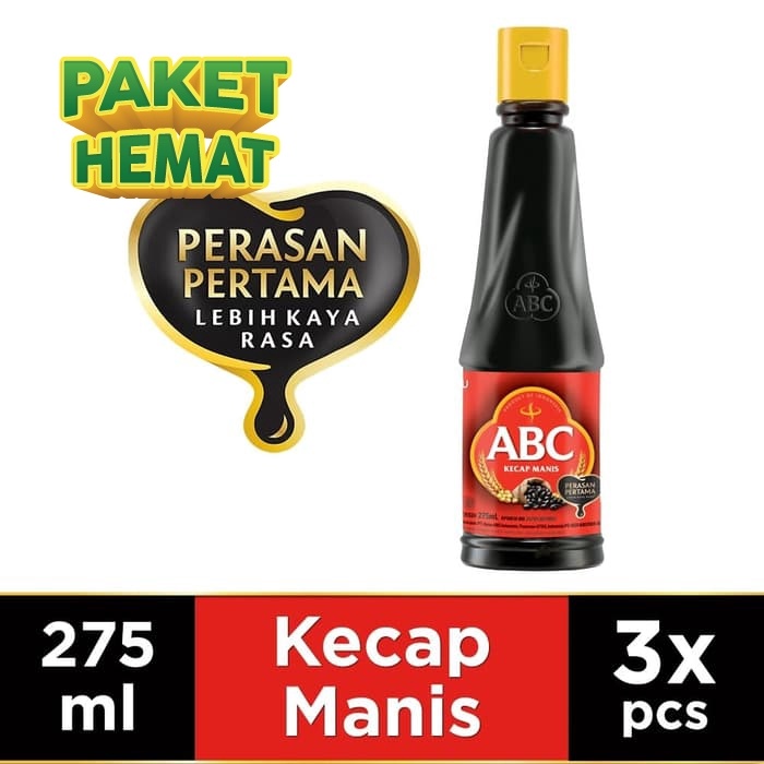 

01F1S Abc Kecap Manis 275 Ml - Multi Pack 3 Pcs Fsfs201