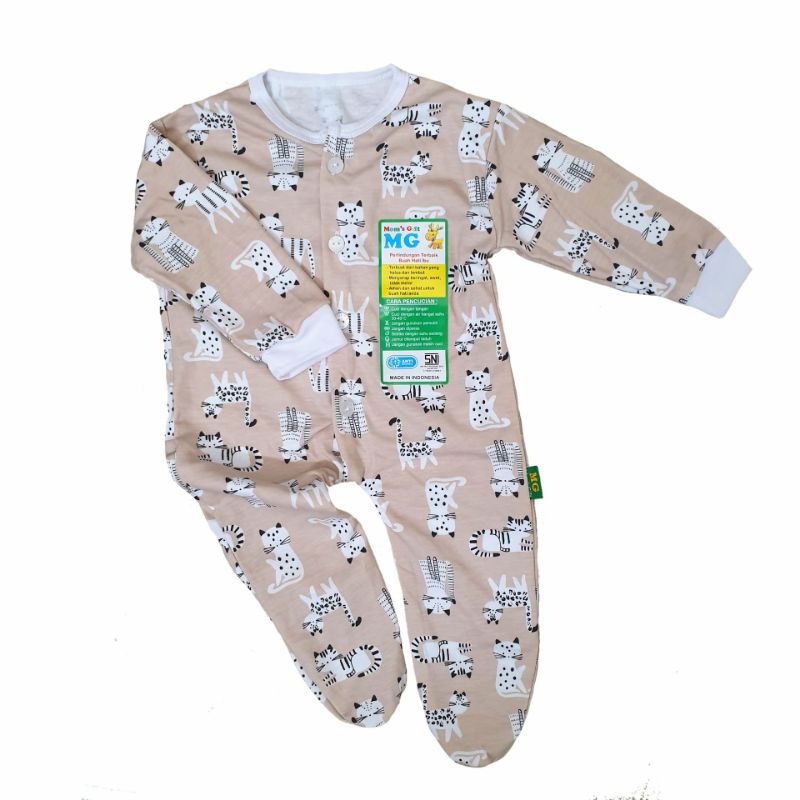 Jumper Panjang MG Miyo Newborn (0-5 Bulan) SNI - Print Anti Alergi, Baju Kodok JUMPER MG