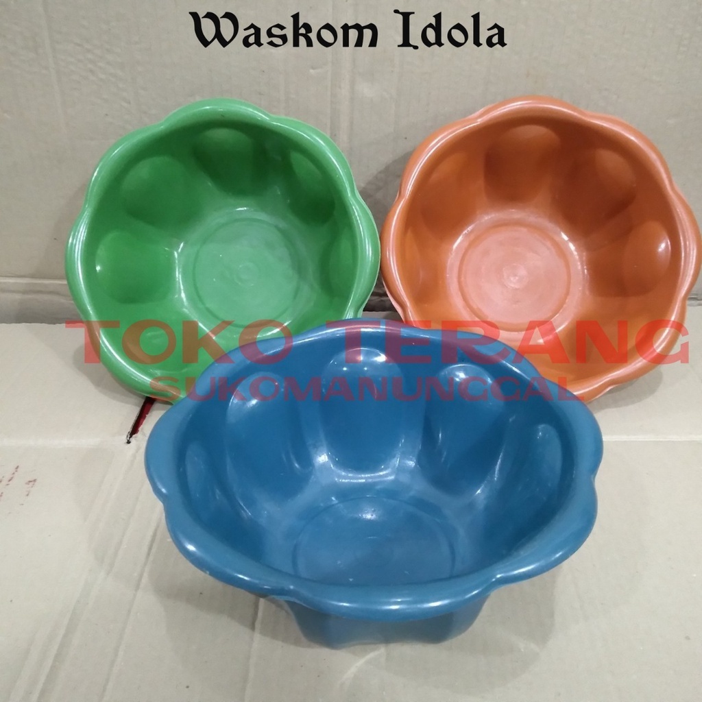 Isi 12 PCS Waskom idola 12 /Waskom Plastik/Waskom berkatan /Baskom Hajatan/Baskom SMJ