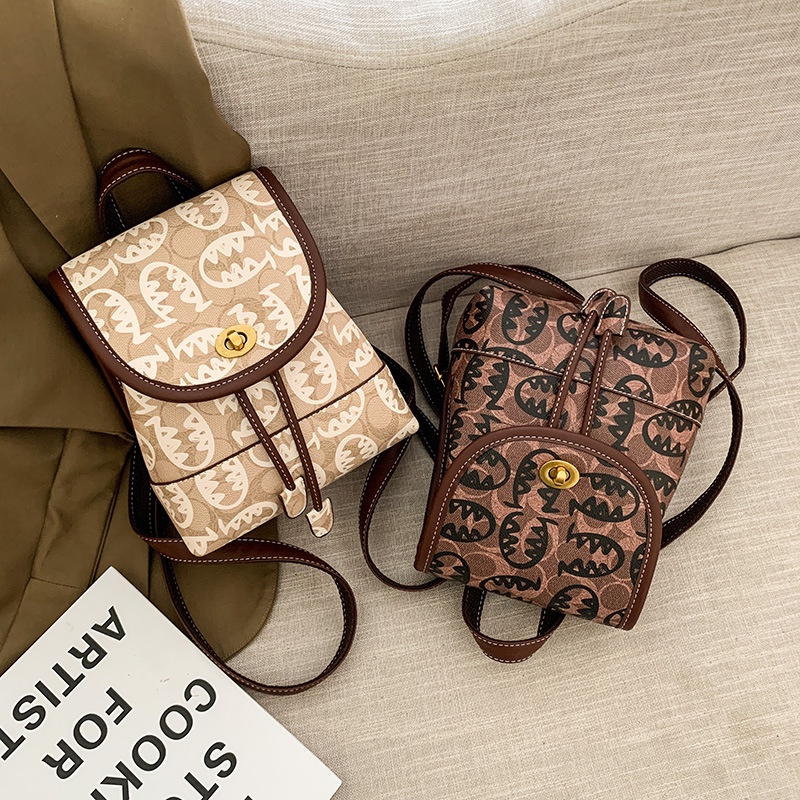 dwynestore99 DS 50318  TAS BACKPACK FASHION WANITA IMPORT MOTIF MACAM MINI RANSEL