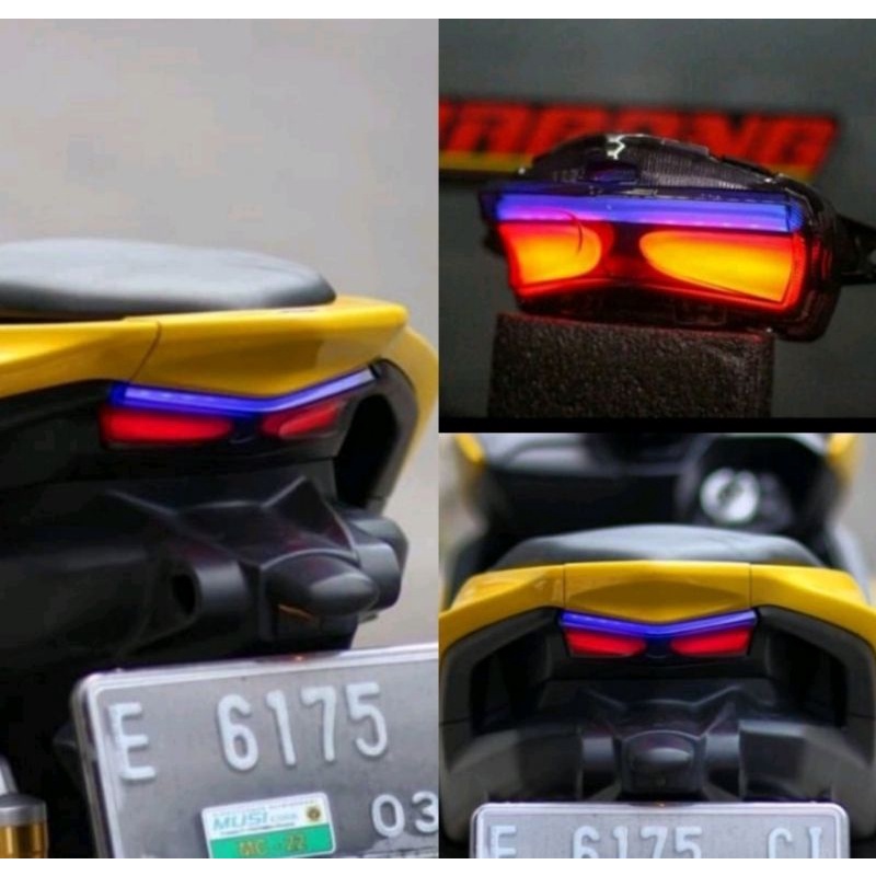 Lampu stoplamp JPA original senja biru PNP 3 in 1 - Charmoto