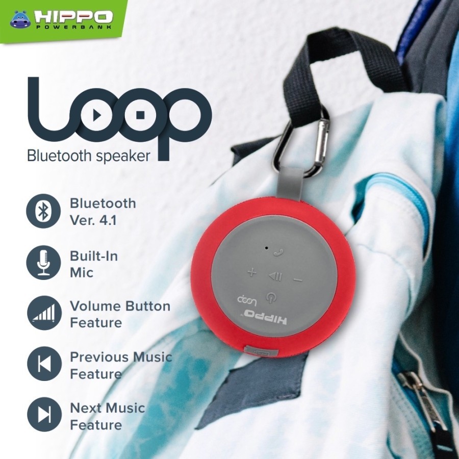 Hippo Loop Bluetooth Speaker Portable