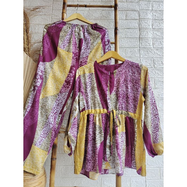 S,M,L,XL,XXL PAJAMAS BUSUI LD 100-120,TANGAN PANJANG,PAJAMAS RAYON DEWASA,ONE SET-JB M.ATI