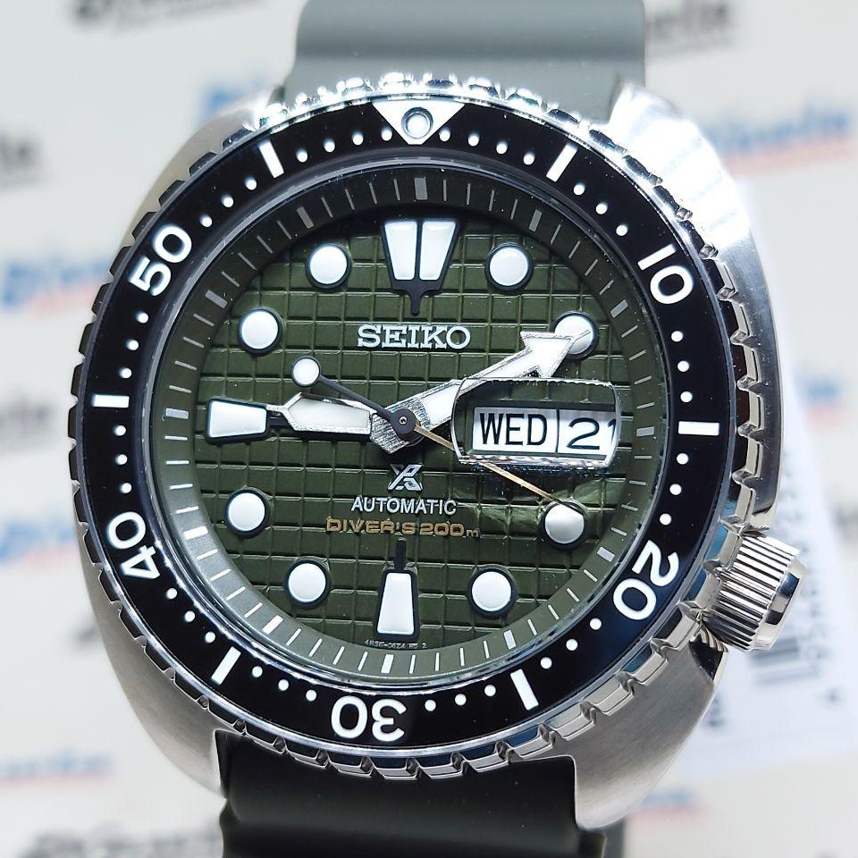 Seiko Prospex SRPE05K1 King Turtle Green Army - Jam Tangan Pria SRPE05