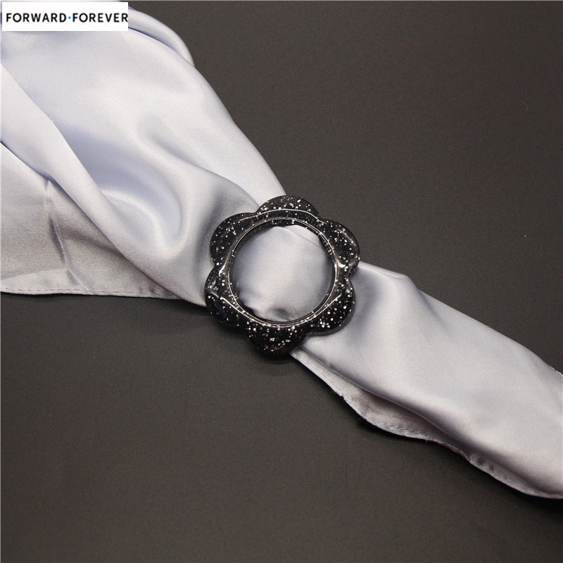 Stylish and generous multifunctional decorative silk scarf buckle