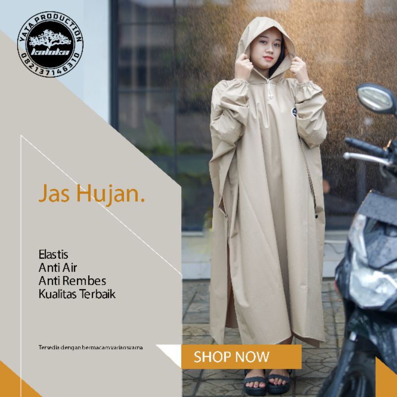 JAS HUJAN Ponco Lengan Celana Raincoat Mantol Kelelawar Pria Wanita KALOKA