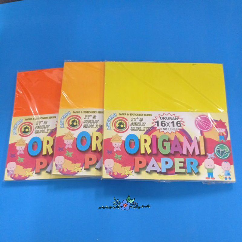 

kertas origami kertas lipat 16×16 isi 50 lembar
