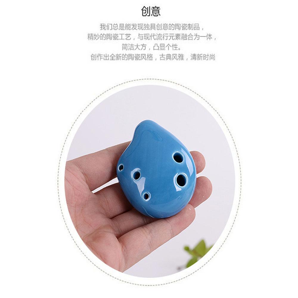 [Elegan] Ocarina Liontin Handmade Mainan Anak Alat Musik Edukasi Soprano 6lubang