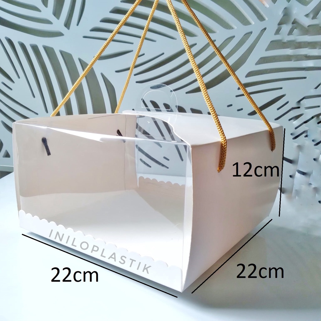 

Box Mika Pudding MBX 22x22x12 / Dus Tart / Box Parcel Window / Box Mika Polos @5pcs